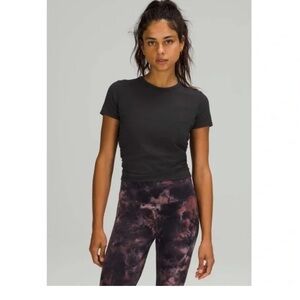 Lululemon Nulu All It Takes Short Sleeve T Shirt in Black - Size 4